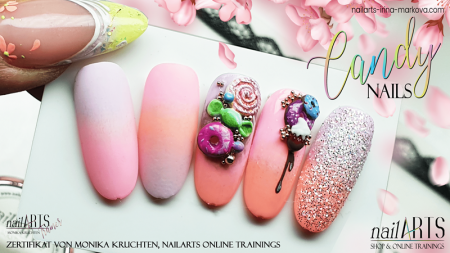 0NLINE nailART SCHULUNG Candy Nails