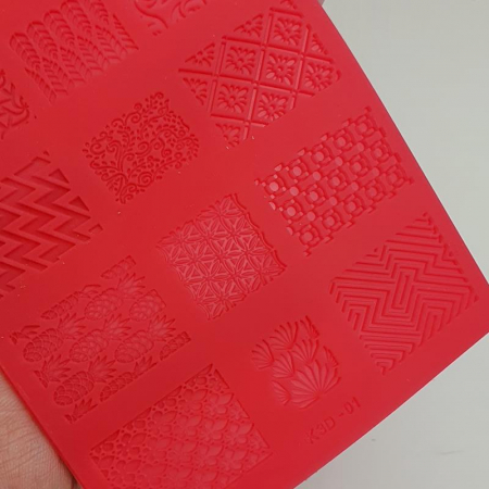 Silicone Stamping Form for 3D Patterns