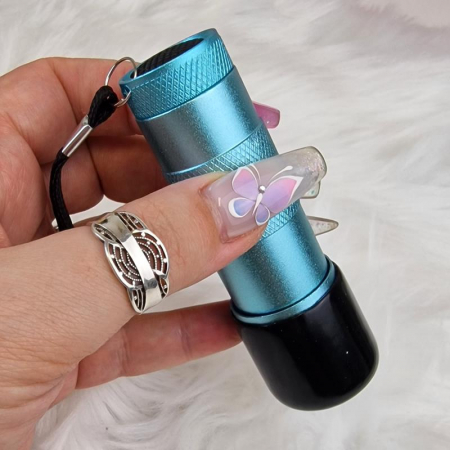 Mini UV LED Flashlight with Silicone Stamper
