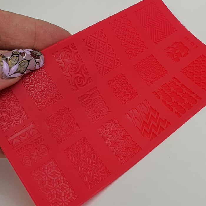 Silicone Stamping Form for 3D Patterns